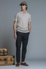 JOYCE SWEATER POLO IN COTTON CREPE