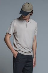 JOYCE SWEATER POLO IN COTTON CREPE