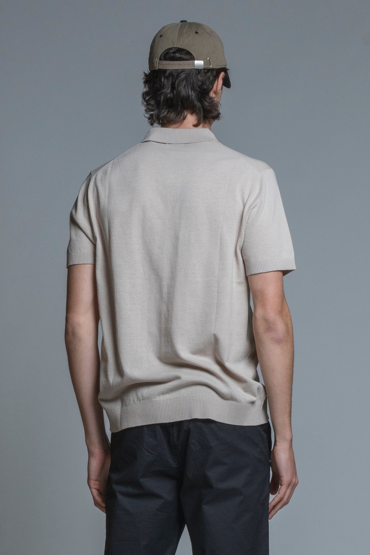 JOYCE SWEATER POLO IN COTTON CREPE