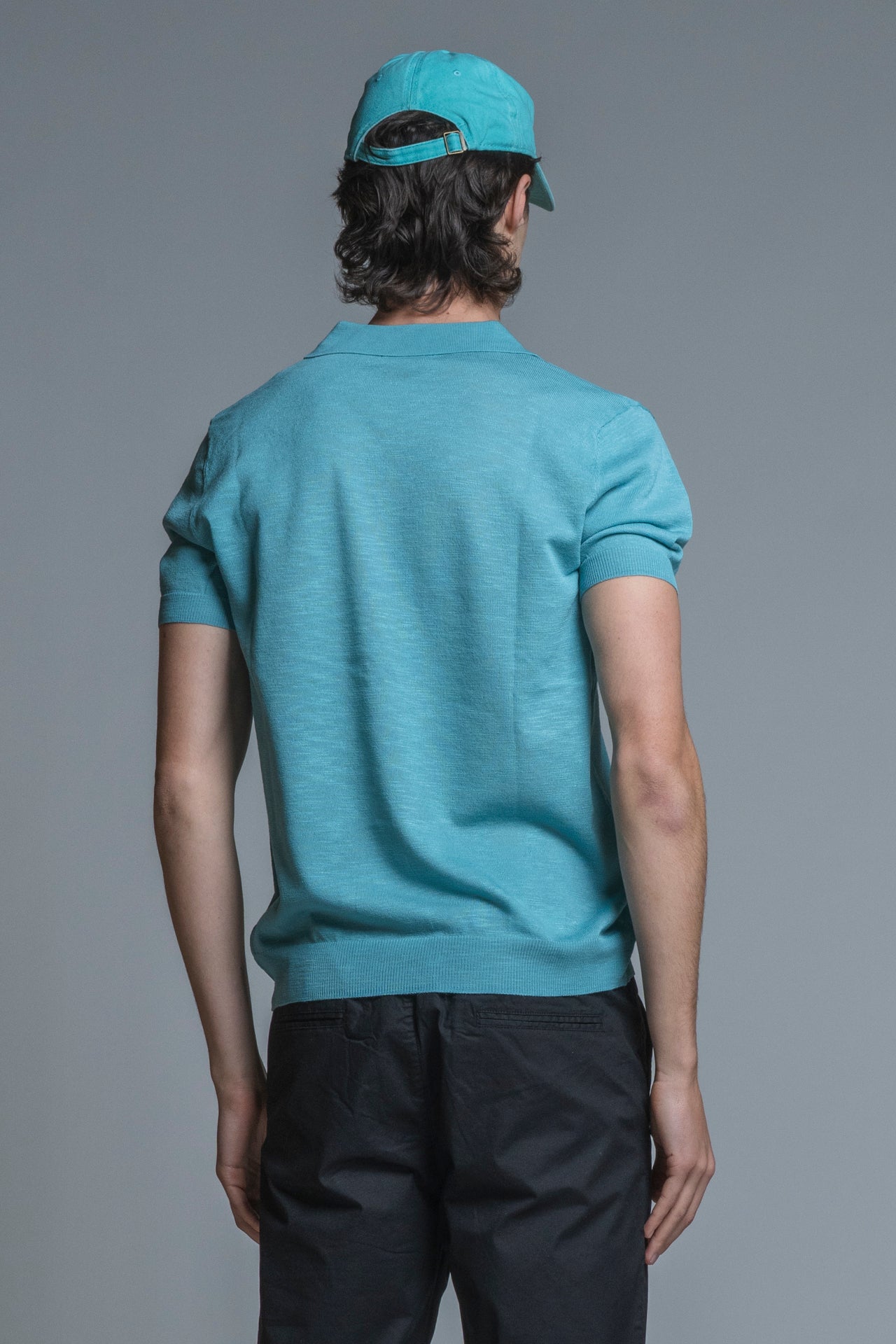 CLARK SWEATER POLO SKIPPER IN MIXED LINEN
