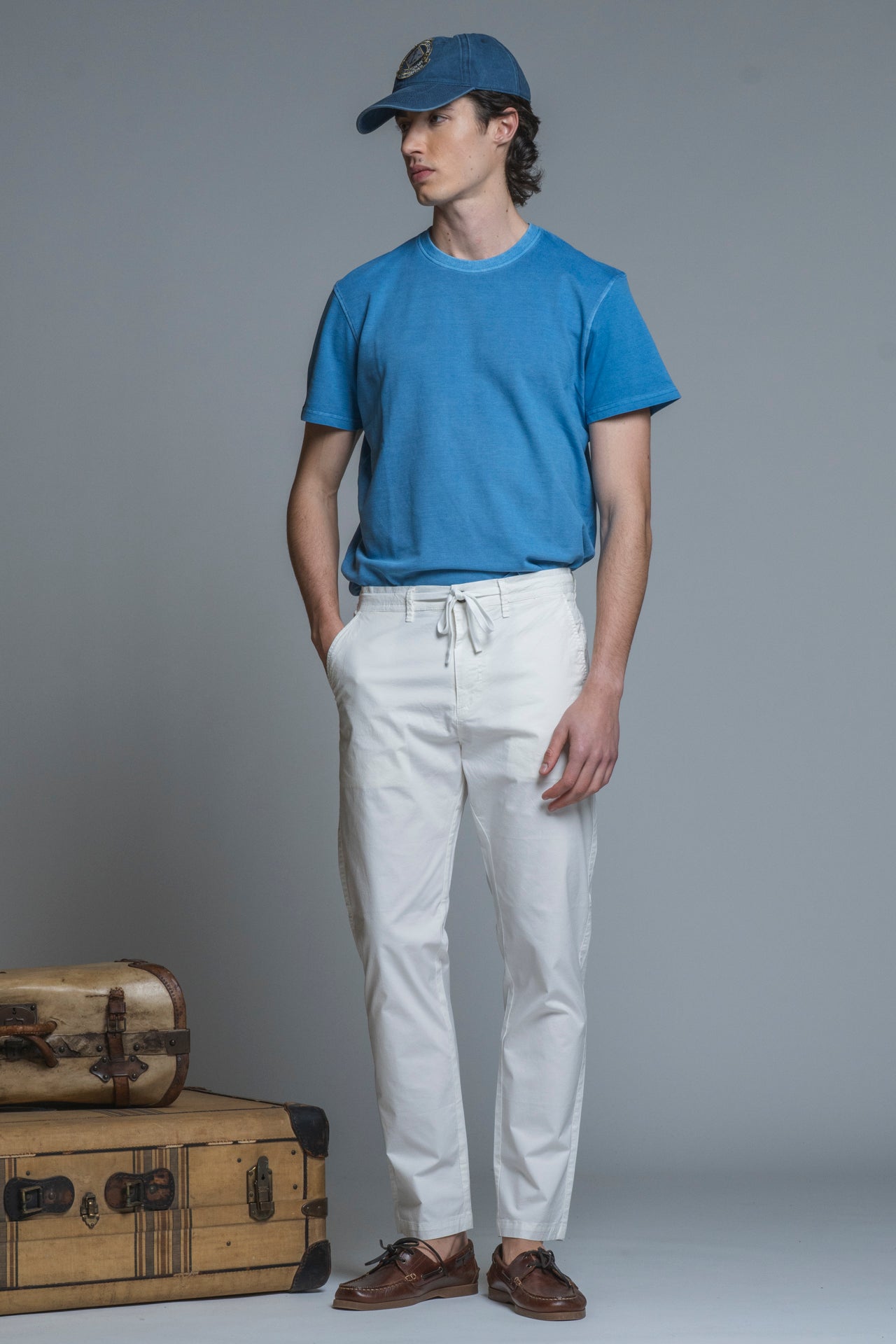 AXEL CHINO LONG SLIM FIT POPELINE CANVAS