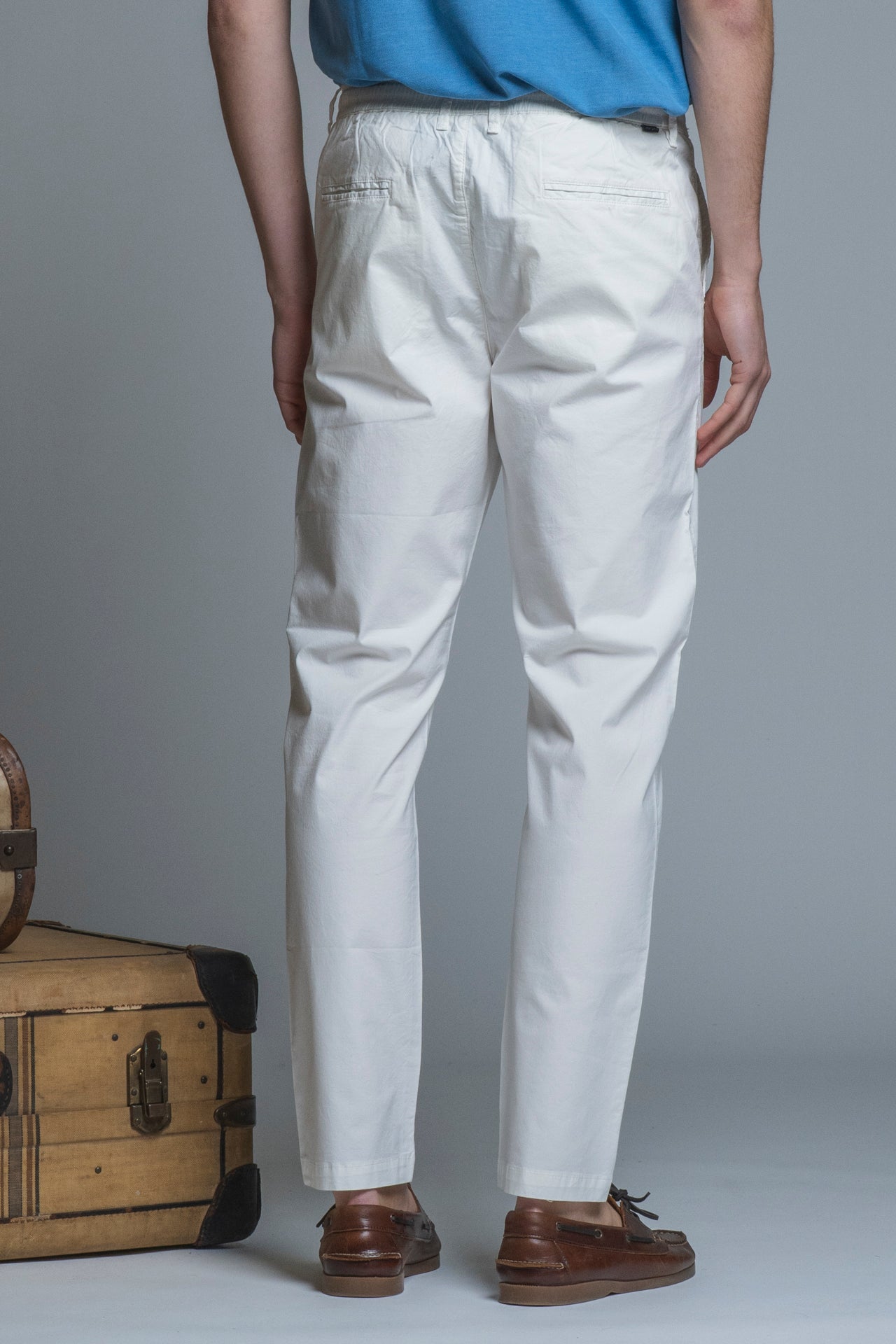 AXEL CHINO LONG SLIM FIT POPELINE CANVAS