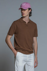 CLARK SWEATER POLO SKIPPER IN COTTON CREPE