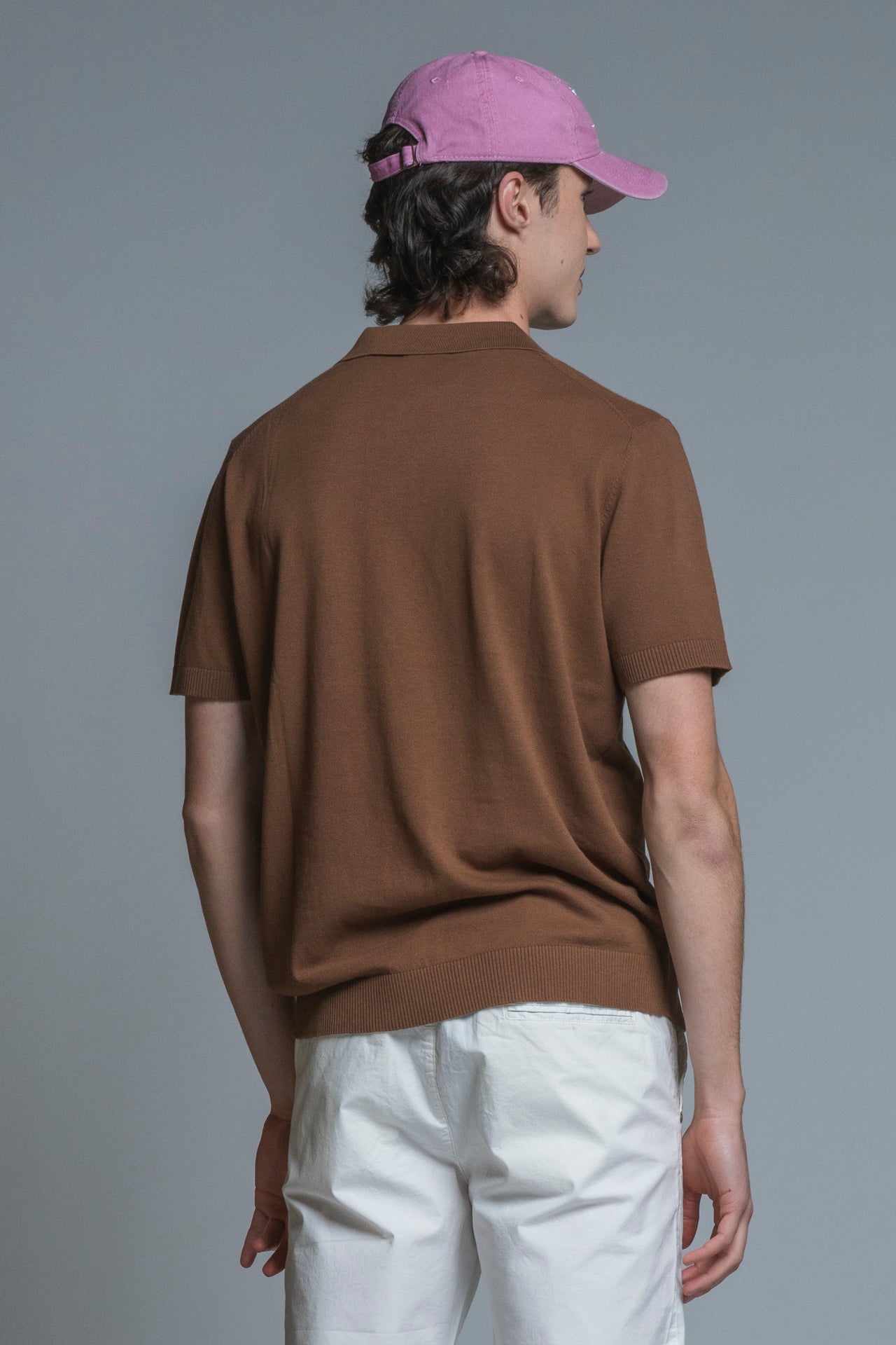CLARK SWEATER POLO SKIPPER IN COTTON CREPE
