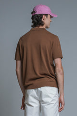 CLARK SWEATER POLO SKIPPER IN COTTON CREPE