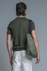 CLARK SWEATER POLO SKIPPER IN MIXED LINEN
