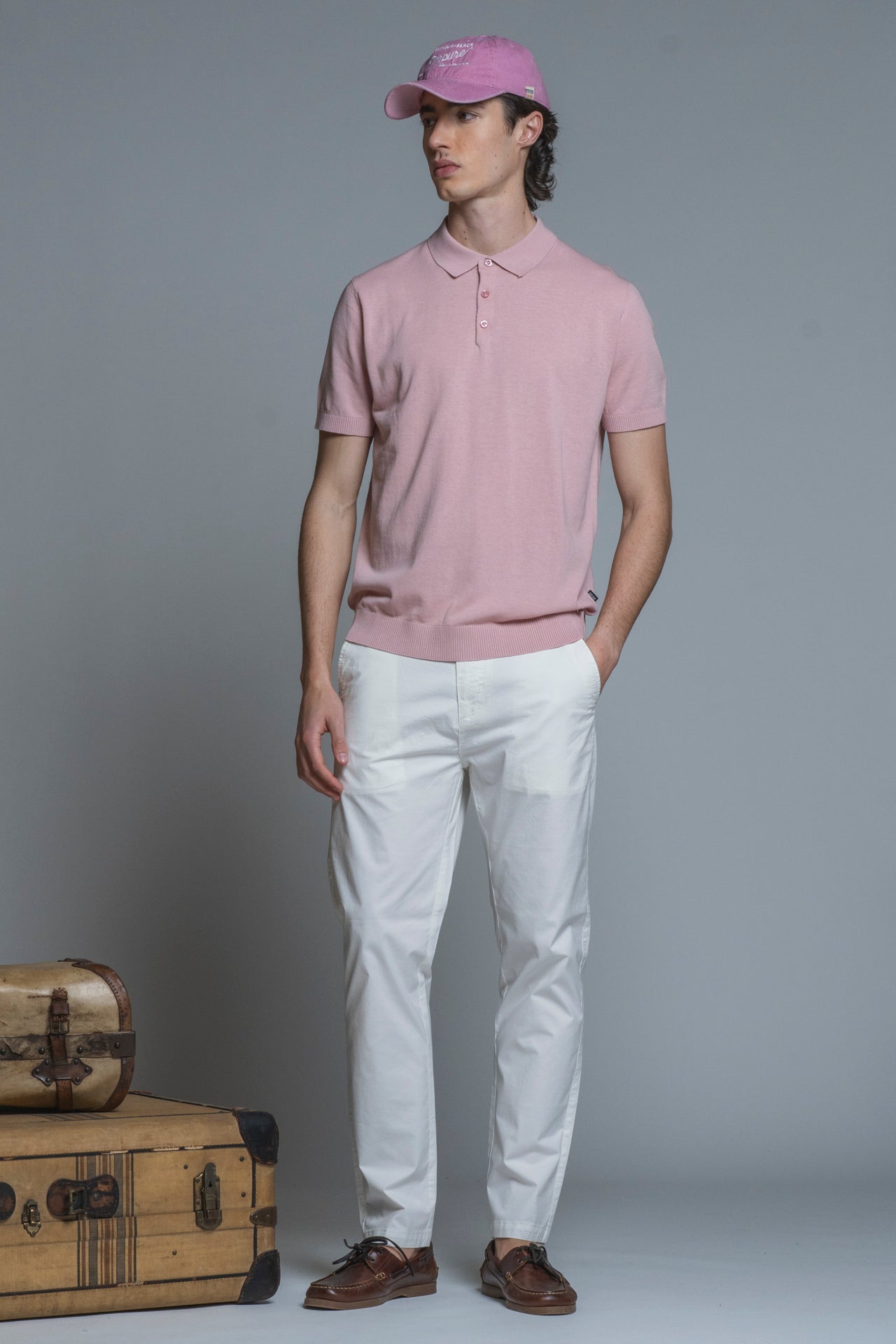 JOYCE SWEATER POLO IN COTTON CREPE