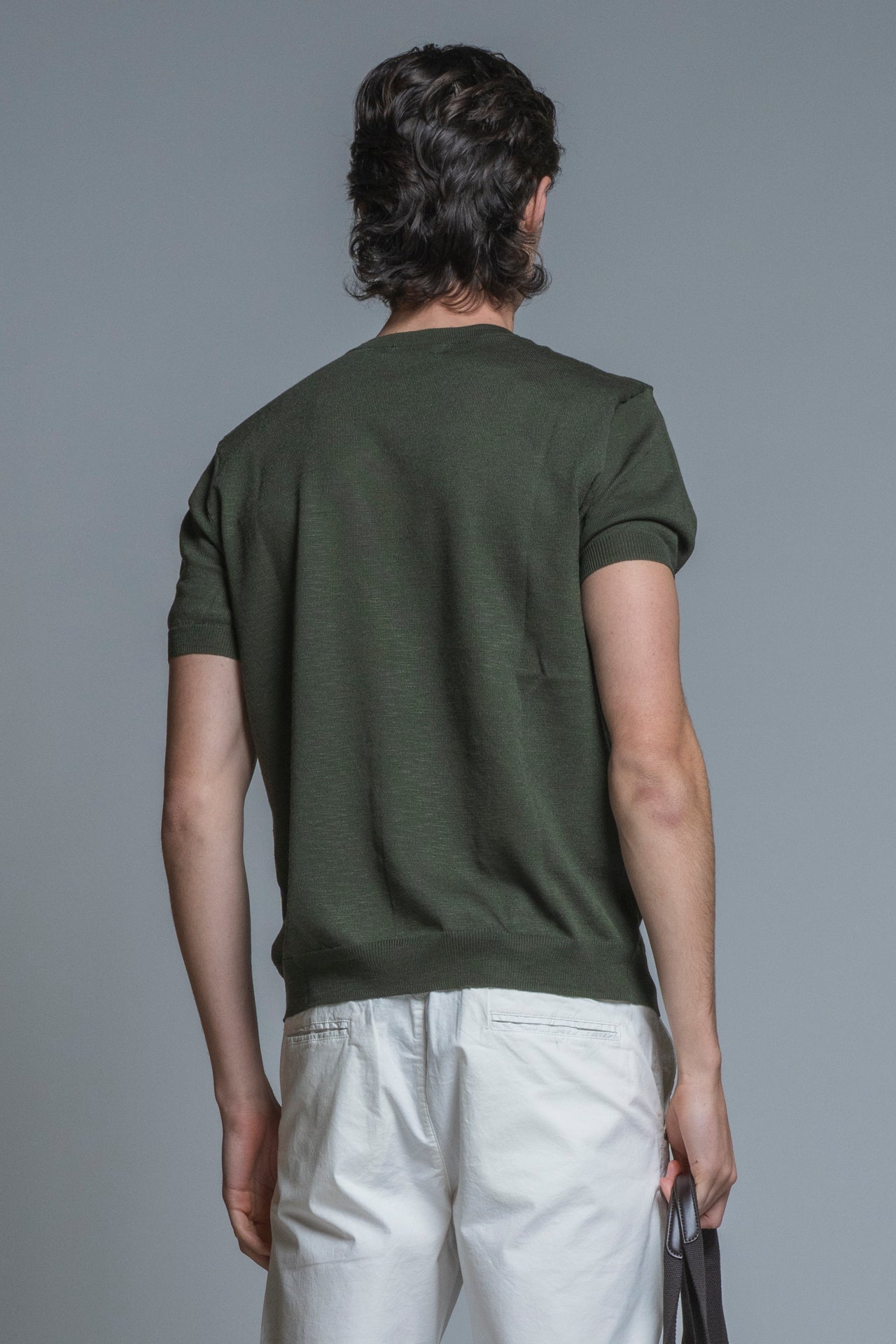 SAMUEL SWEATER ROUND NECK IN MIXED LINEN