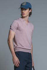 CLARK SWEATER POLO SKIPPER IN MIXED LINEN