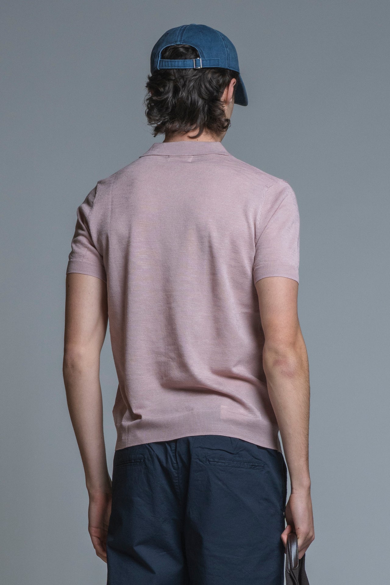 CLARK SWEATER POLO SKIPPER IN MIXED LINEN