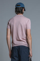 CLARK SWEATER POLO SKIPPER IN MIXED LINEN