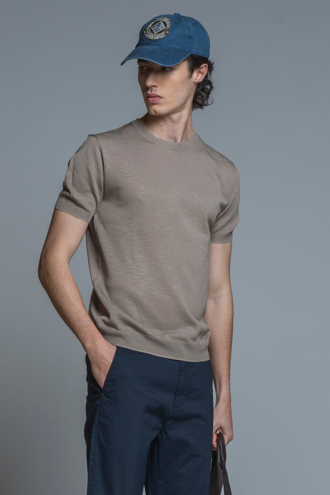 SAMUEL SWEATER ROUND NECK IN MIXED LINEN