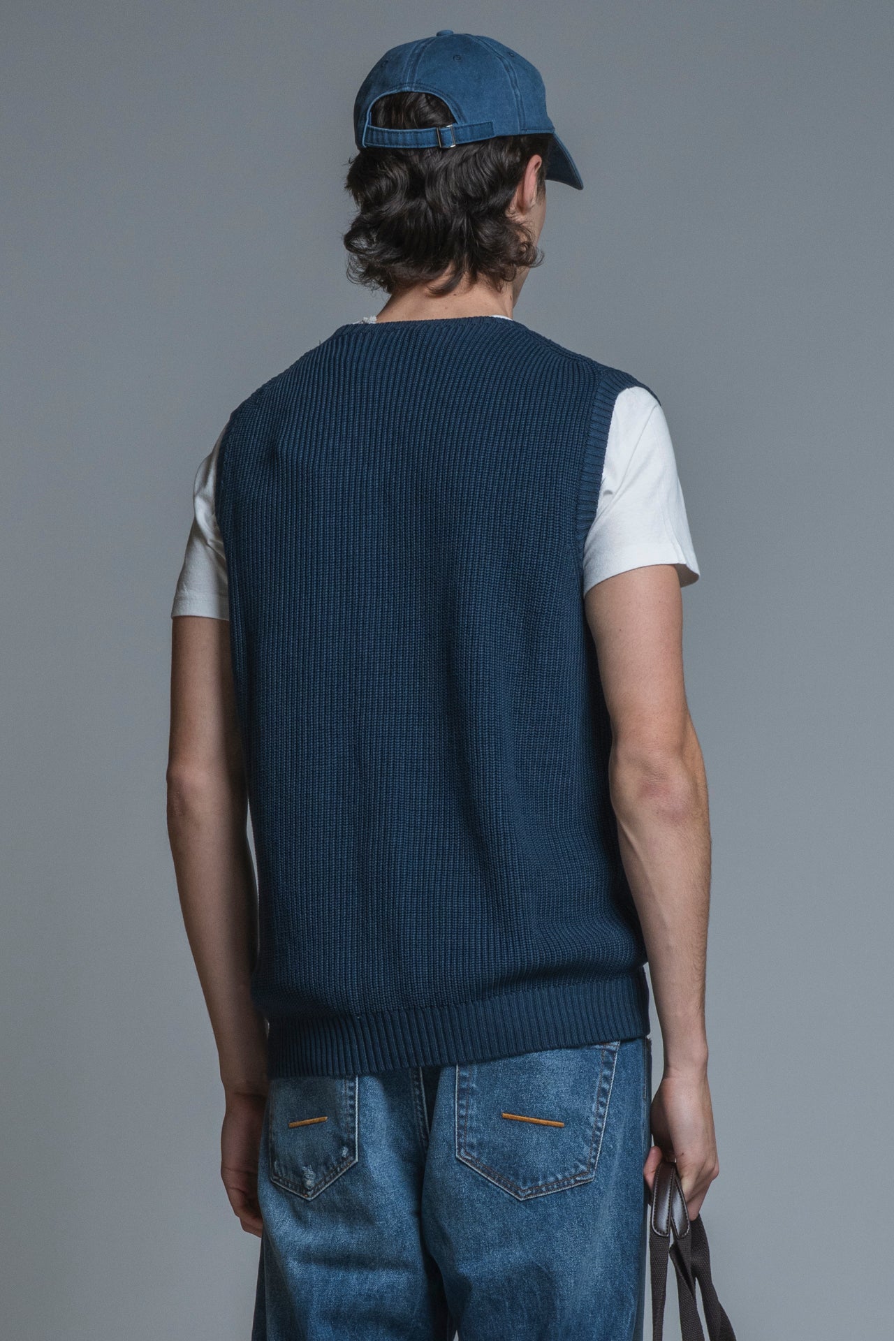 KEEGAN GILET IN COTTON