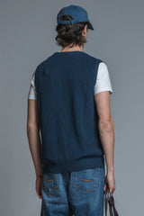 KEEGAN GILET IN COTTON