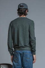 BUCK SWEATER IN COTTON COLD DYED