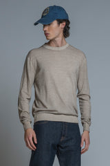 BUCK SWEATER IN COTTON COLD DYED