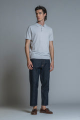 JOYCE SWEATER POLO IN COTTON CREPE