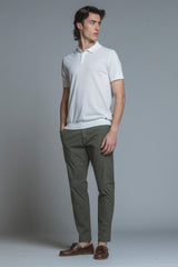 JOYCE SWEATER POLO IN COTTON CREPE