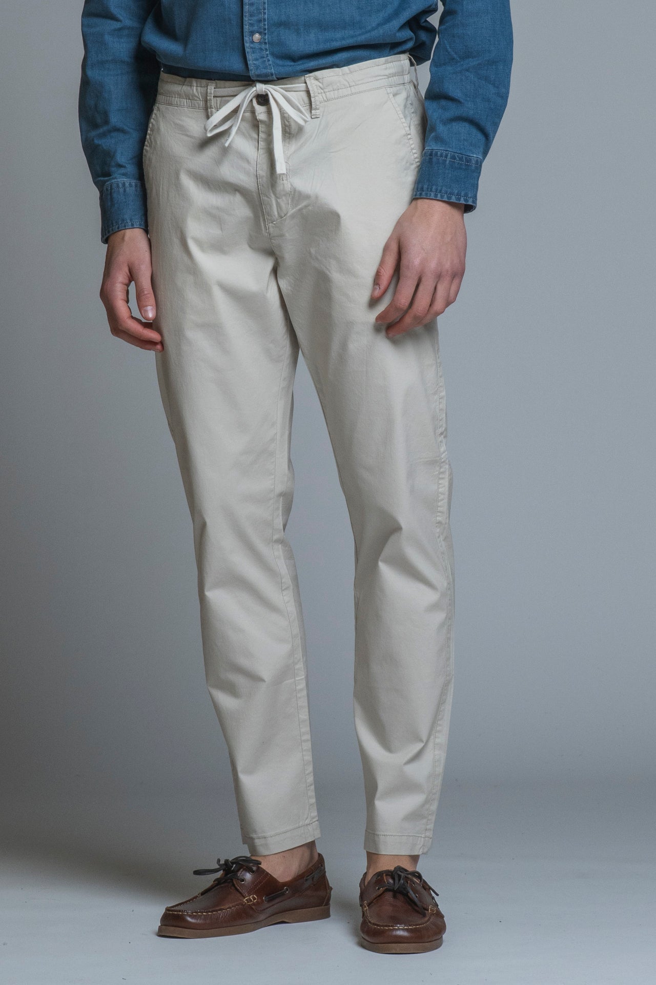 AXEL CHINO LONG SLIM FIT POPELINE CANVAS