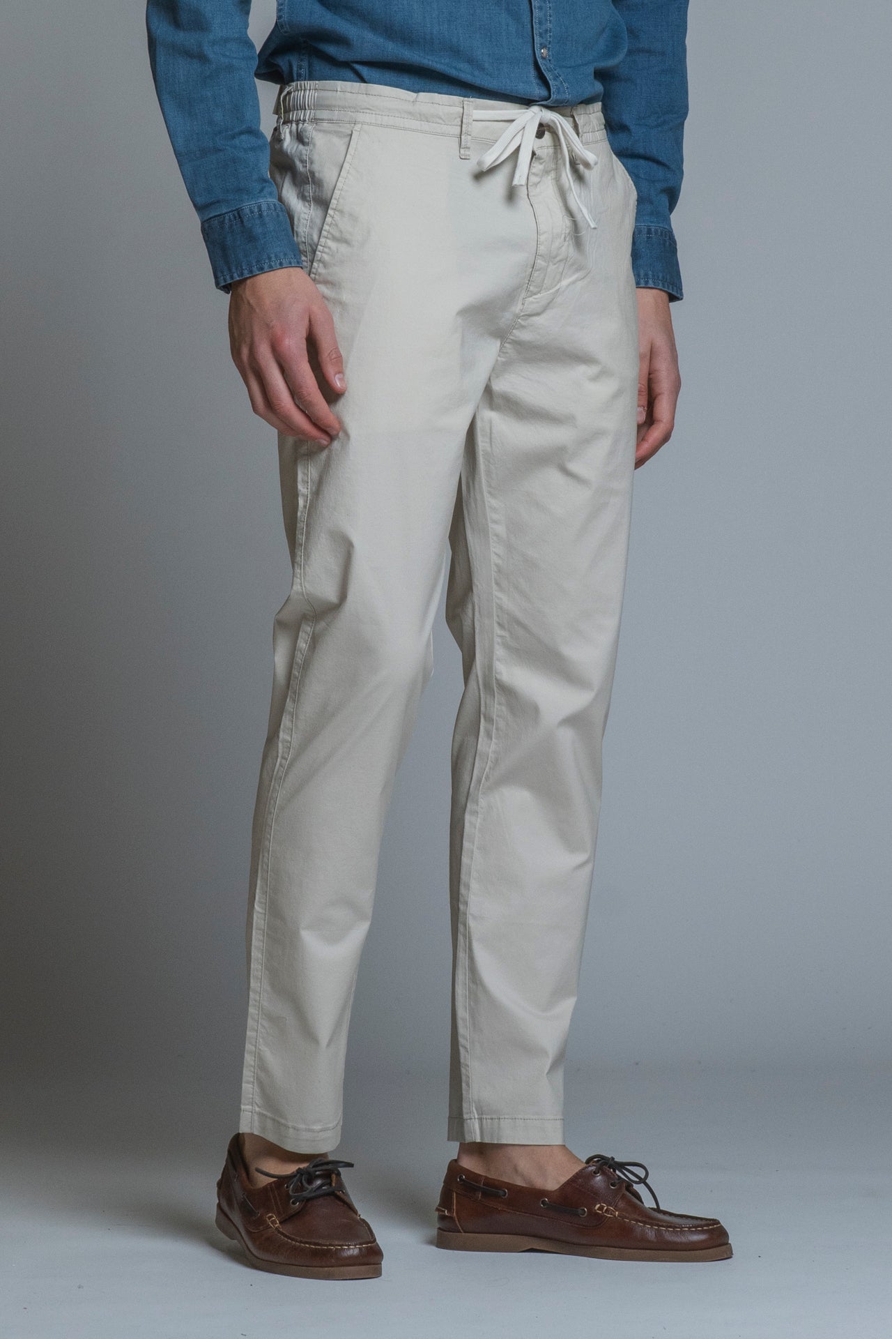 AXEL CHINO LONG SLIM FIT POPELINE CANVAS