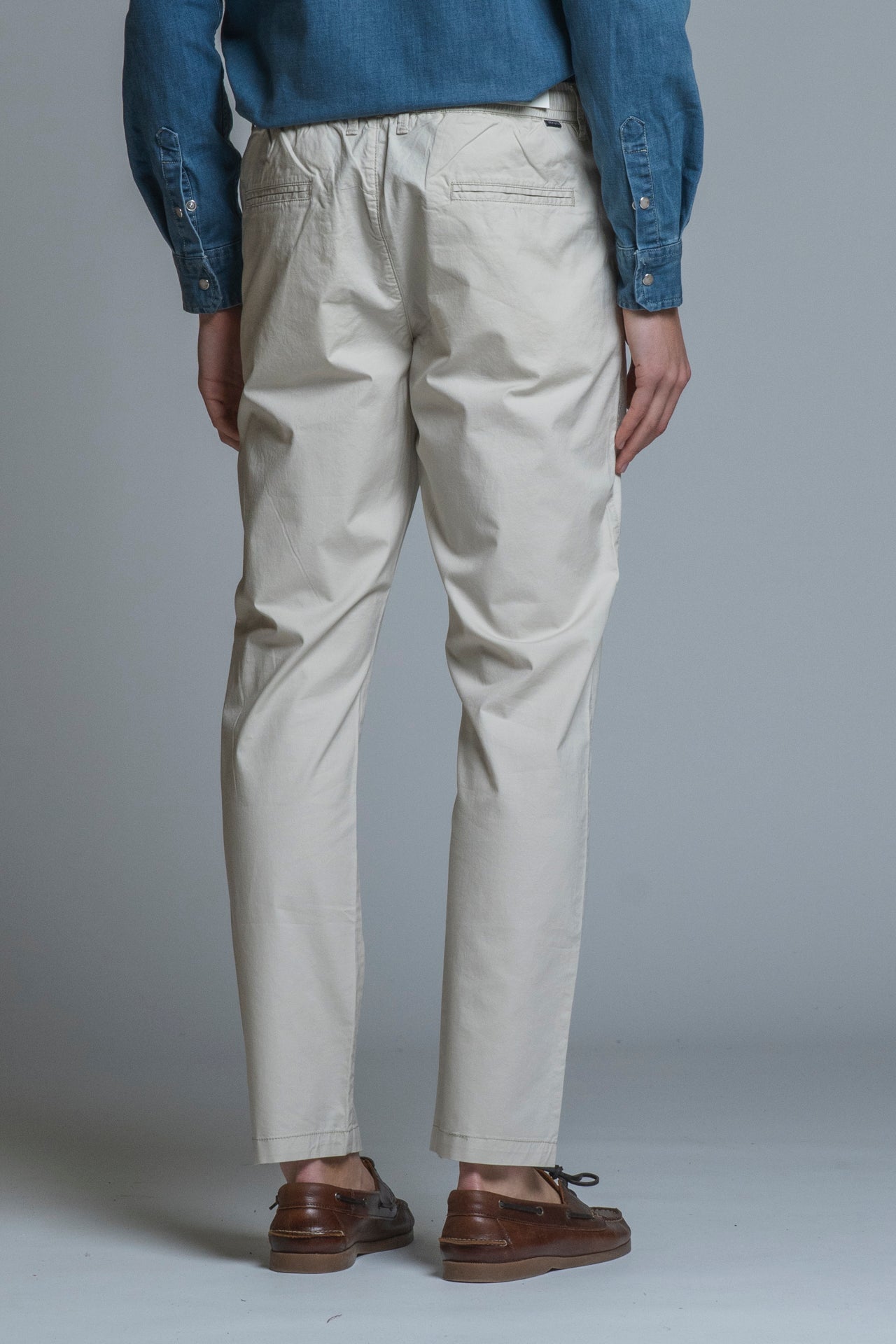 AXEL CHINO LONG SLIM FIT POPELINE CANVAS