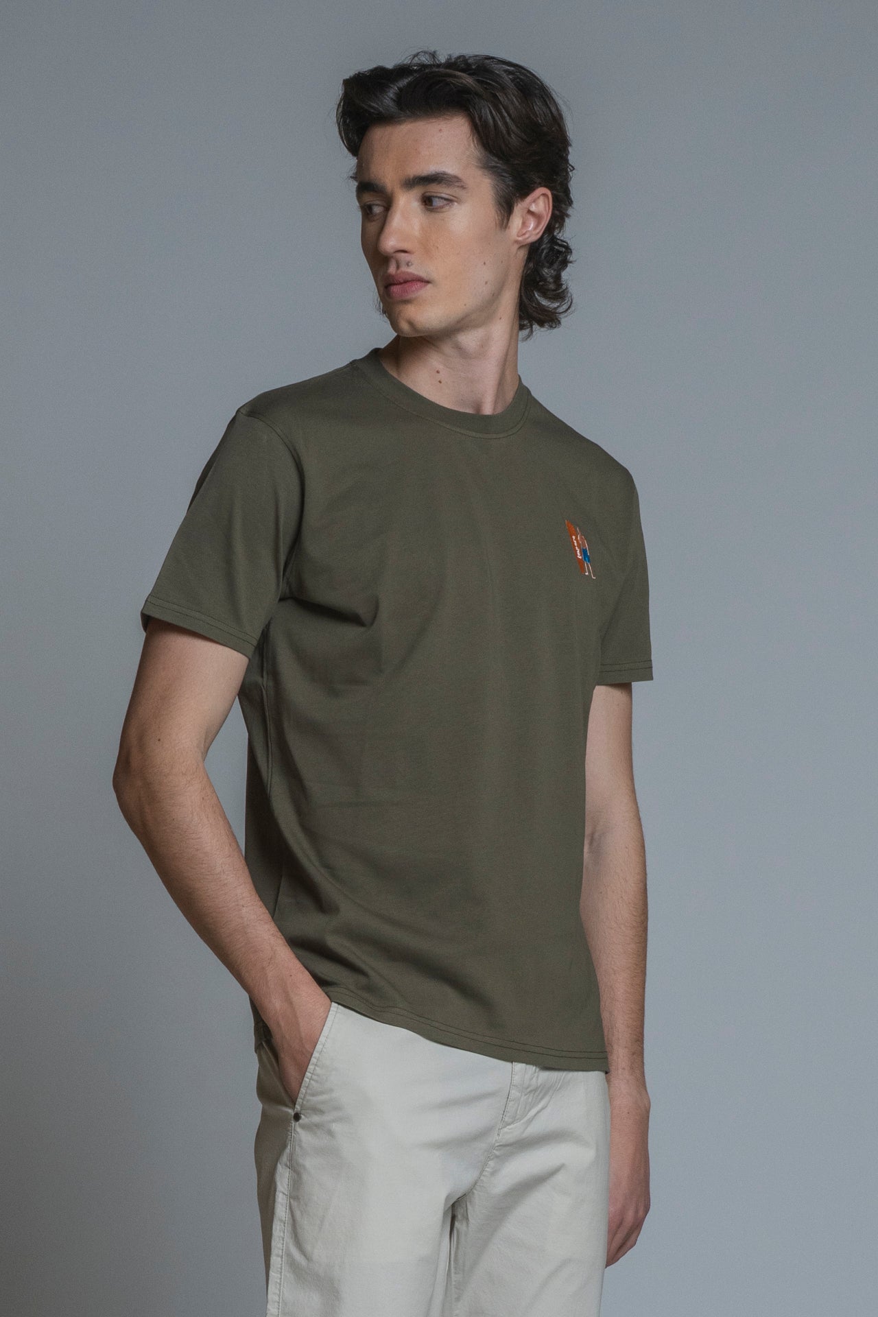 SURFER T.SHIRT WITH EMBROIDERY
