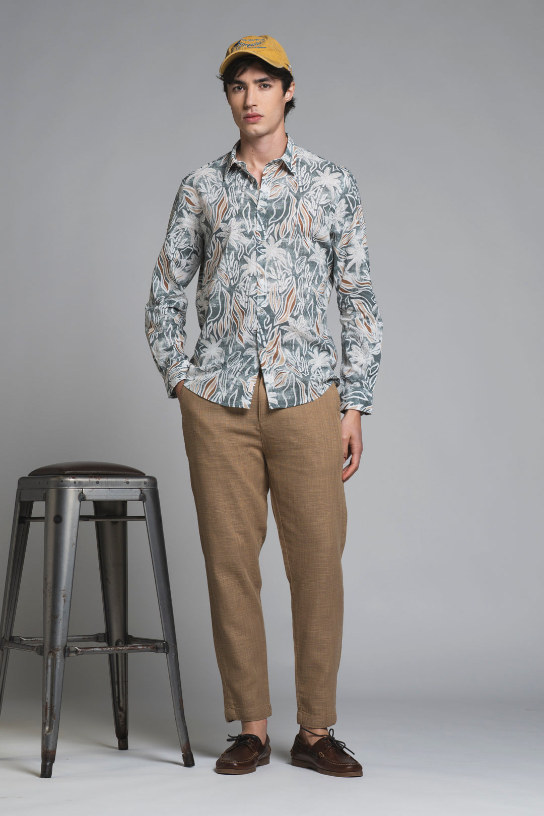MILES CHINO LONG IN COTTON DOBBY