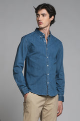 CONNOR SHIRT IN DEMIN BUTTON DOWN
