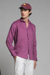 LARS KOREAN SHIRT IN SEERSUCKER
