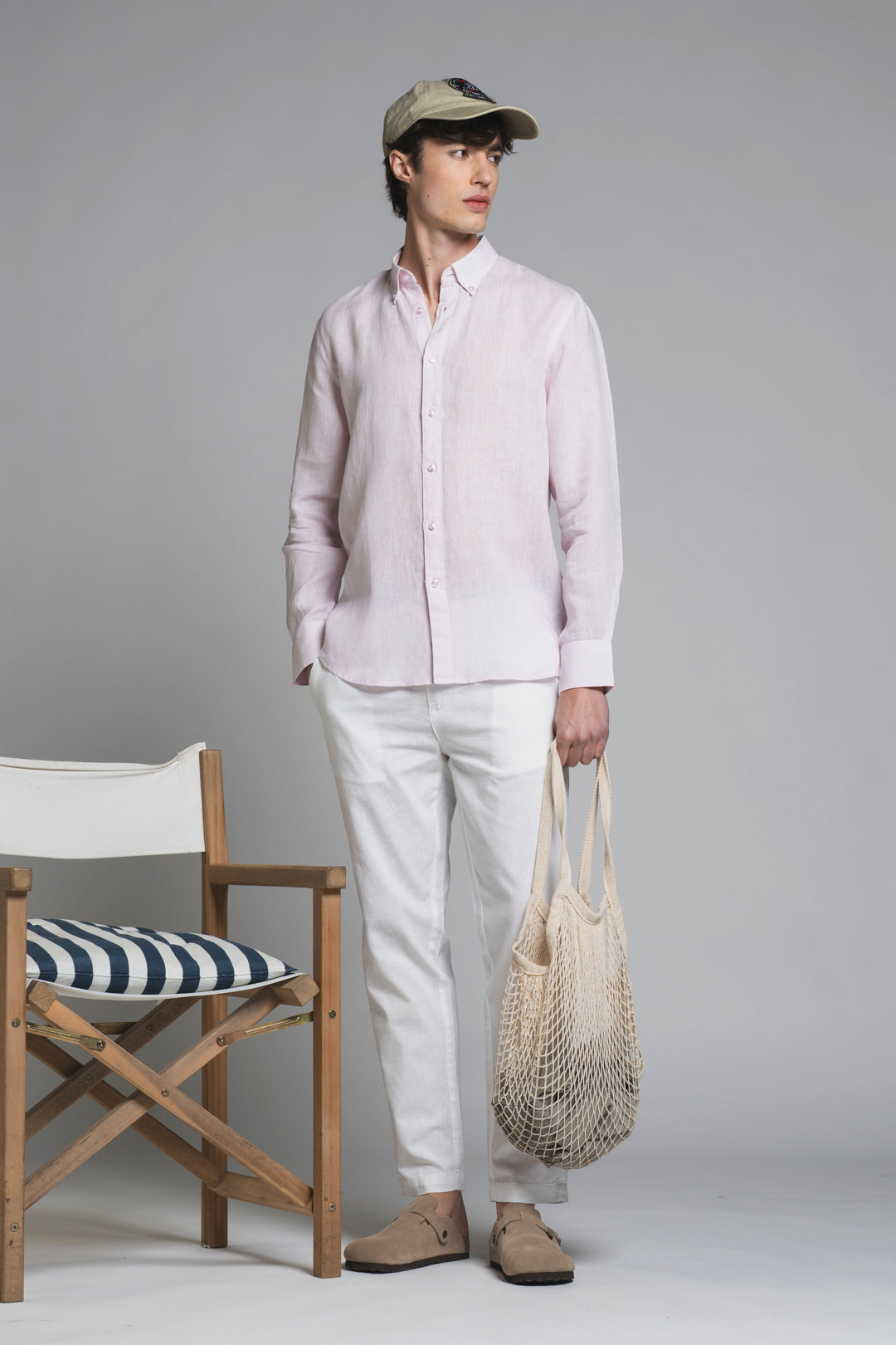 MILES CHINO LONG MIXED LINEN