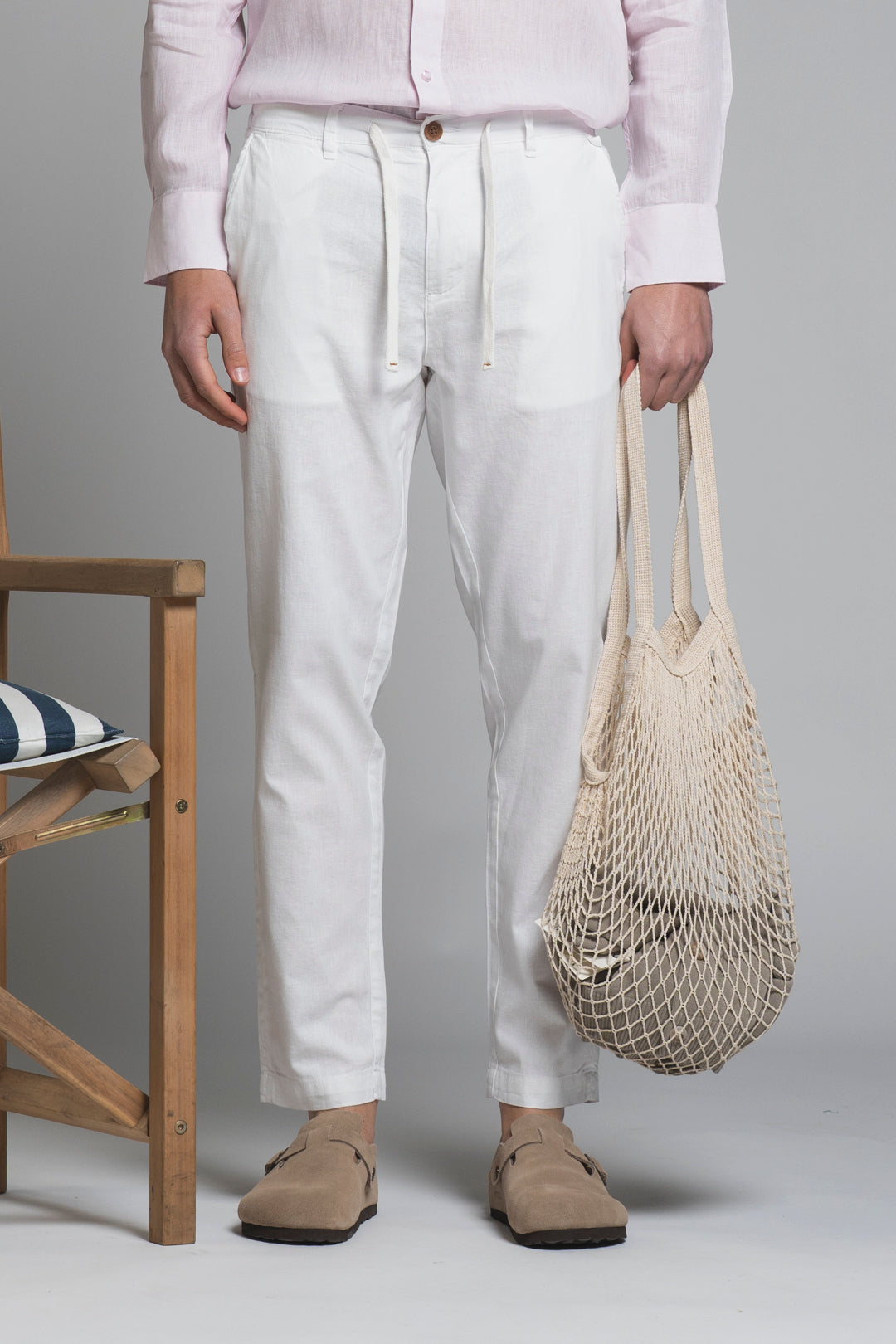 MILES CHINO LONG MIXED LINEN