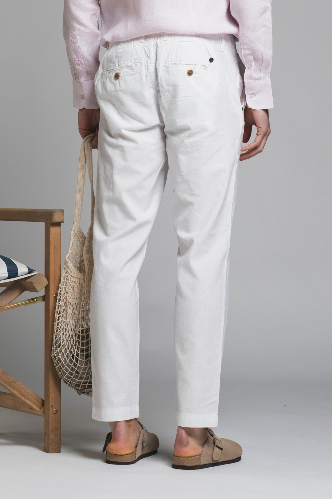 MILES CHINO LONG MIXED LINEN