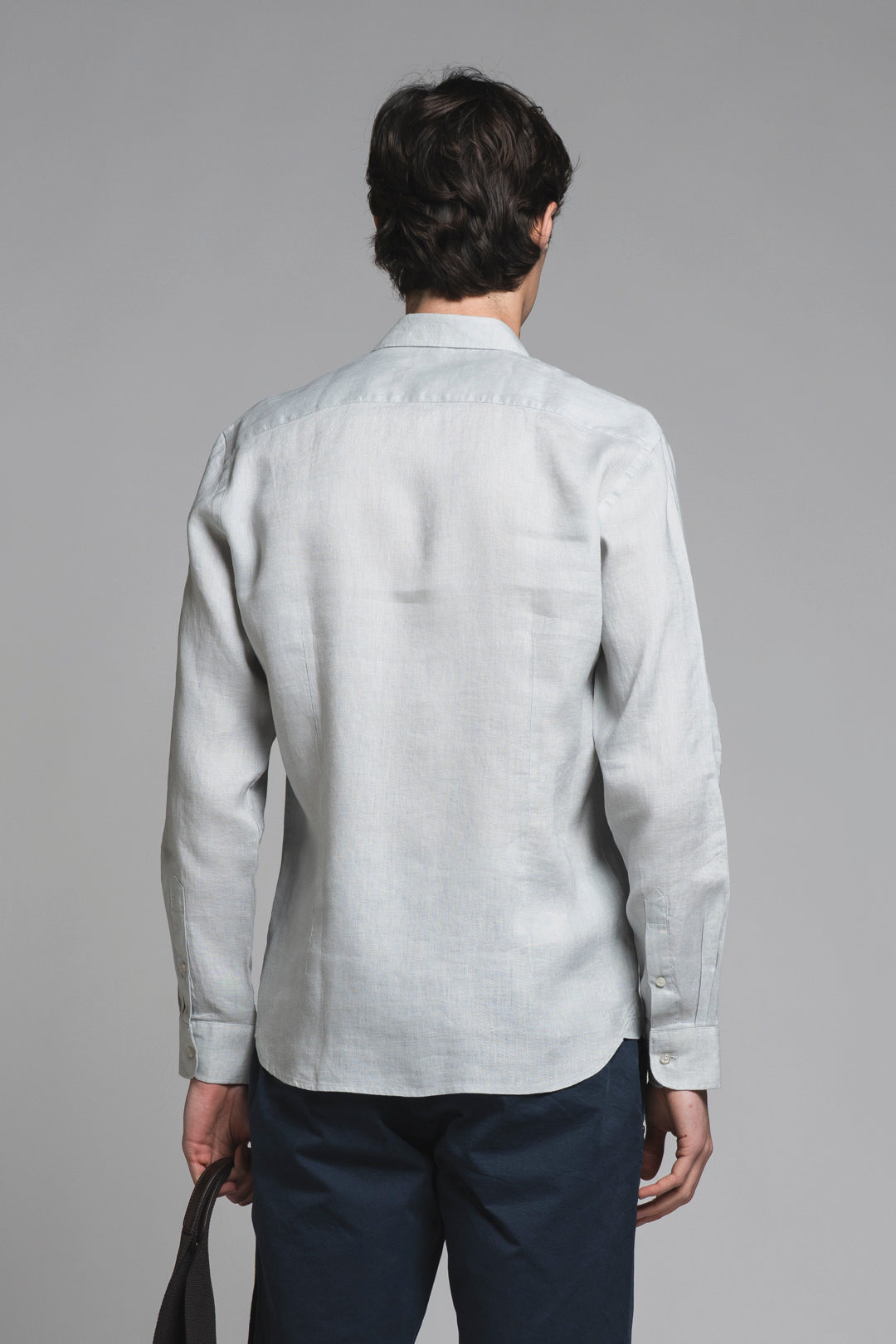 LARS KOREAN SHIRT IN SEERSUCKER
