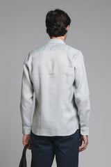 LARS KOREAN SHIRT IN SEERSUCKER