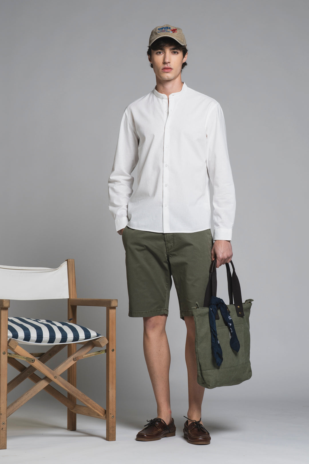LARS SHIRT COREANA MIXED LINEN