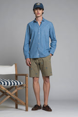 REY PRIME CHINO SHORT WITH EMBROIDERY