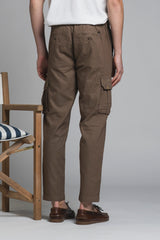 ELMON CARGO LONG IN MIXED LINEN