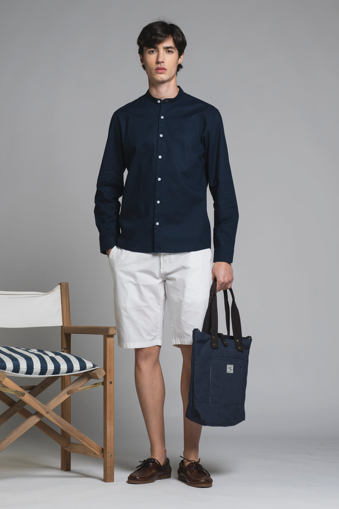 LARS SHIRT COREANA MIXED LINEN