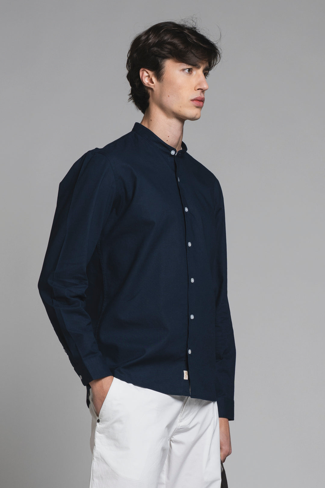 LARS SHIRT COREANA MIXED LINEN