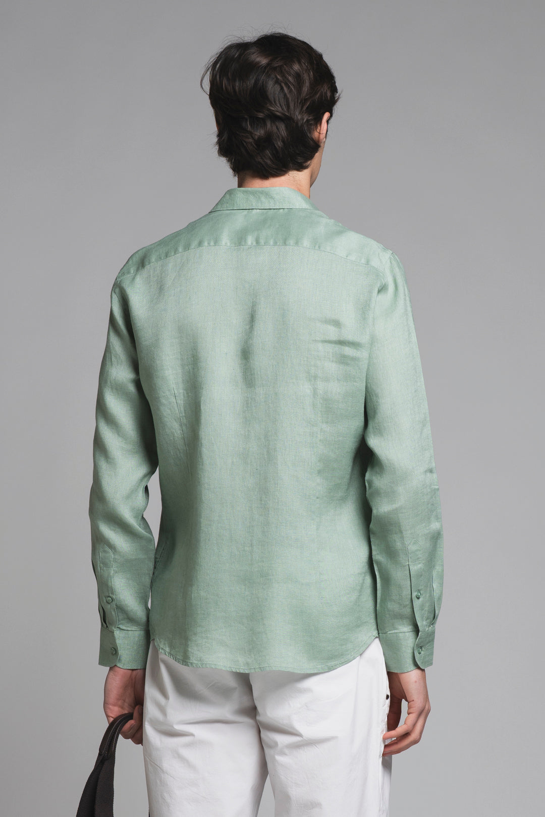 LARS KOREAN SHIRT IN SEERSUCKER