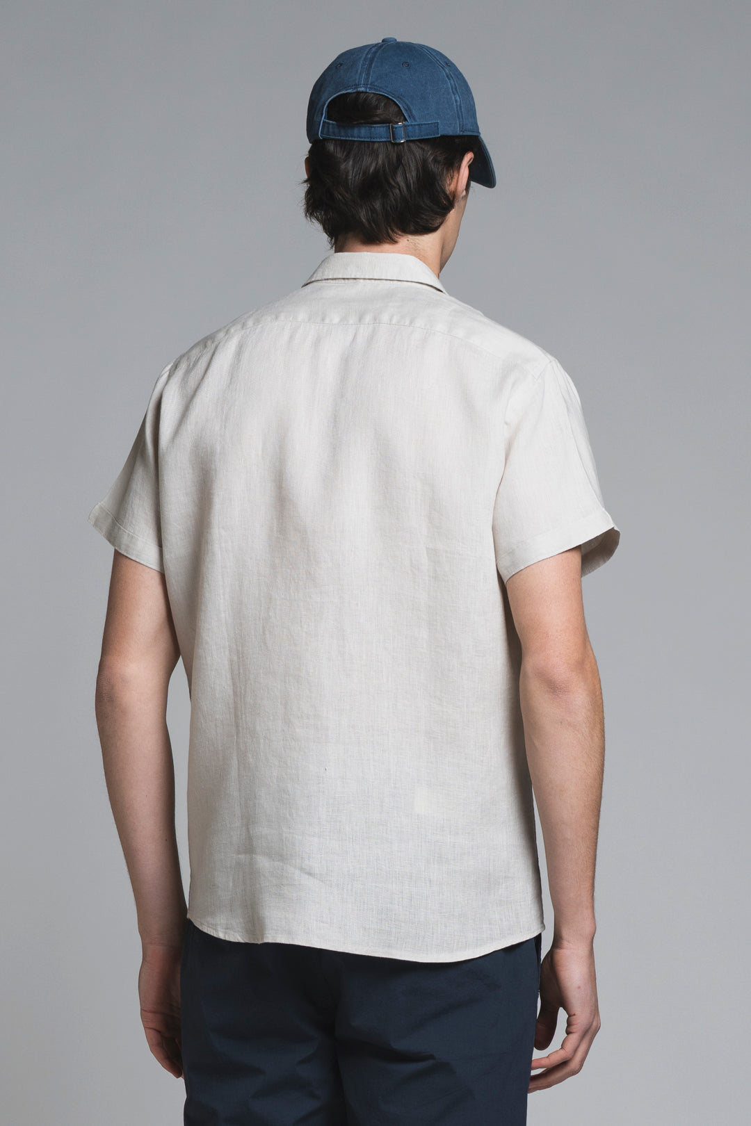 LARS KOREAN SHIRT IN SEERSUCKER