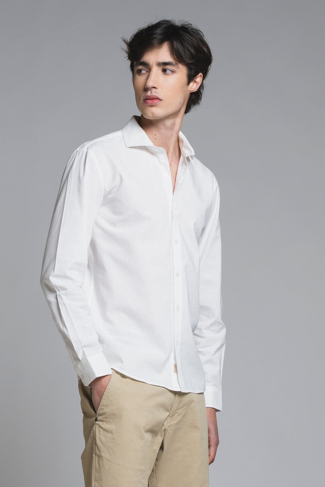 RILEY COLLAR FRENCH IN MIXED LINEN