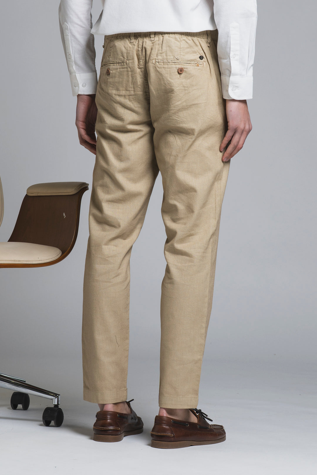 MILES CHINO LONG MIXED LINEN