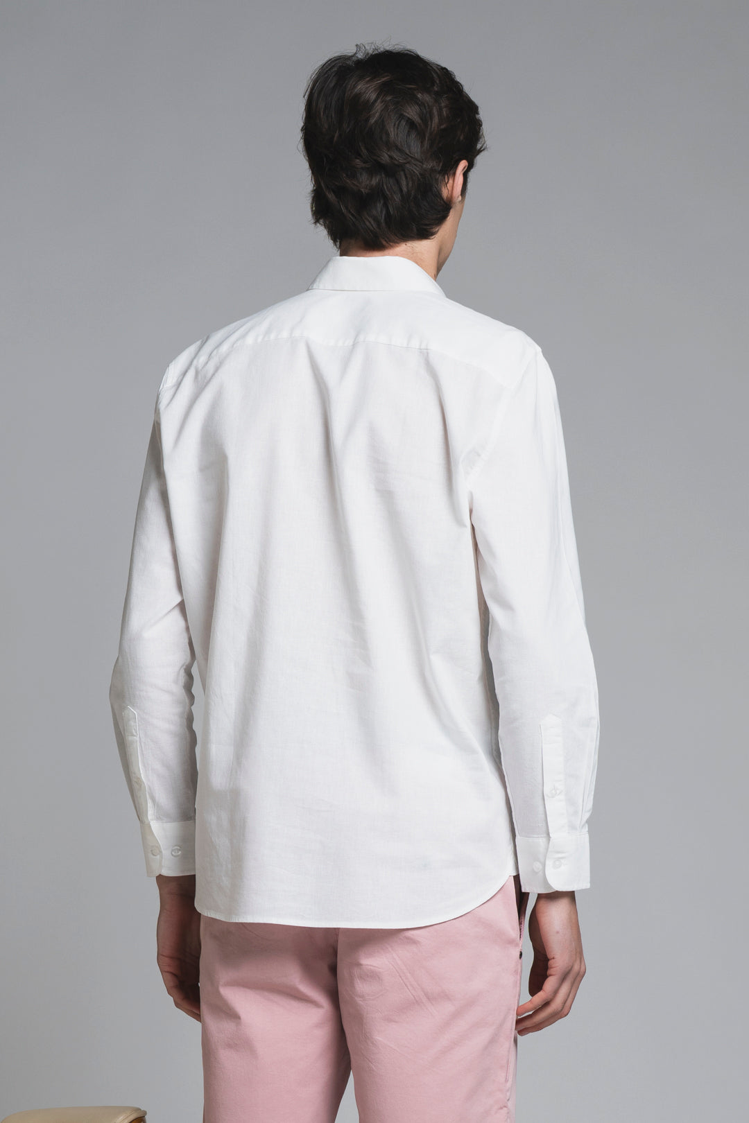 LARS KOREAN SHIRT IN SEERSUCKER