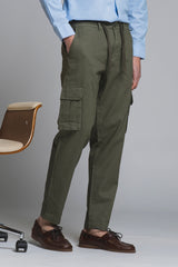 ELMON CARGO LONG IN MIXED LINEN