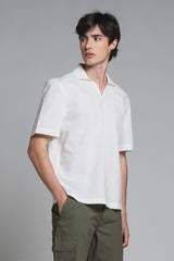 JAMIE POLO SKIPPER IN MIXED LINEN