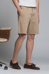 REY STILL CHINO SHORT IN TWILL WITH EMBROIDERY