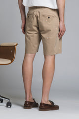 REY STILL CHINO SHORT IN TWILL WITH EMBROIDERY