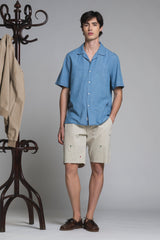 WILL SHIRT BOWLING IN DENIM SLUB