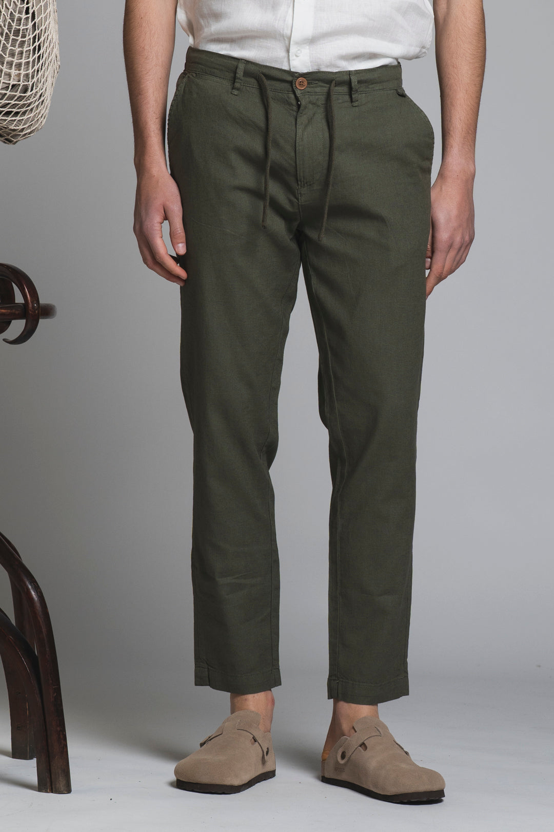 MILES CHINO LONG MIXED LINEN